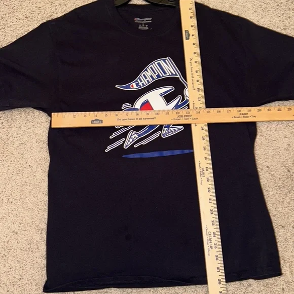 Lot of 2 CHAMPION T-SHIRTS🏆One Black & One Soft Green⭐️Almost LIKE NEW! Mens Lg - Picture 11 of 12